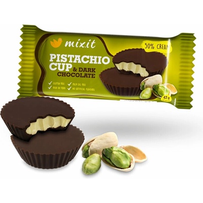 Mixit Mixit Cup Pistácie & hořká čokoláda 42 g – Sleviste.cz