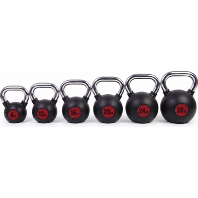 4Gyms Sada pogumovaných kettlebellov 8-28 kg