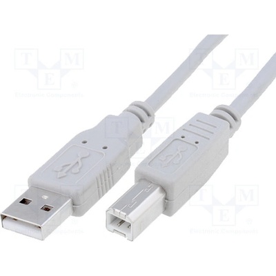 VCom CU201-018-PB USB 2.0, USB A vidlice, USB B vidlice, niklovaný, 1,8m