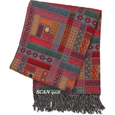 SCANquilt vlněný pléd Lamb soft mexico pestrá střední 130x200