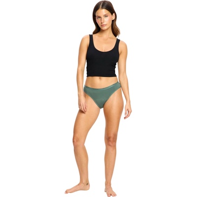 Modibodi menštruačné nohavičky Classic Bikini Moderate Nocturnal Green