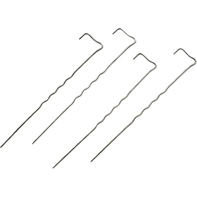 GTEX Ocelové kotvící skoby do země PROFI L 30cm × 4mm – balení 50 ks – Zboží Mobilmania