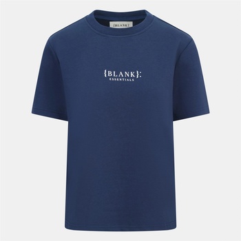 Blank Essentials Дамска тениска Blank Essentials Blank E Core Puff Print T-Shirt Ladies - Navy