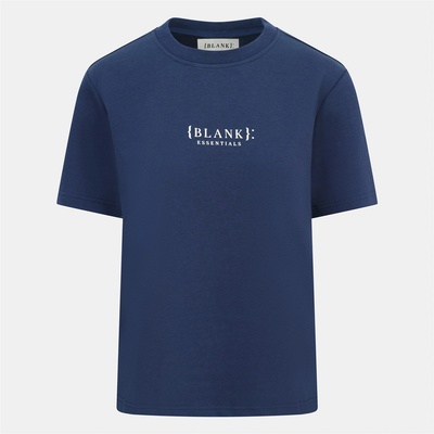 Blank Essentials Дамска тениска Blank Essentials Blank E Core Puff Print T-Shirt Ladies - Navy