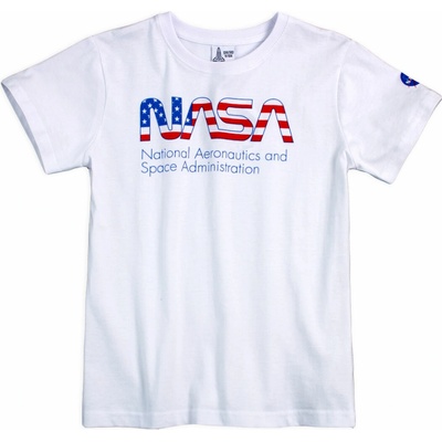 Chlapčenské tričko Nasa biele