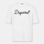 Dsquared2 Тениска DSQUARED2 Men's DSQ Big Signature Oversized T-Shirt - White