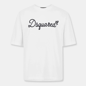 Dsquared2 Тениска DSQUARED2 Men's DSQ Big Signature Oversized T-Shirt - White