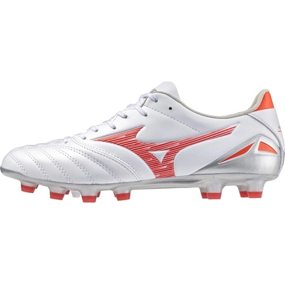 Mizuno Футболни бутонки Mizuno Morelia Neo IV Pro Firm Ground Football Boots - White/Radiant R