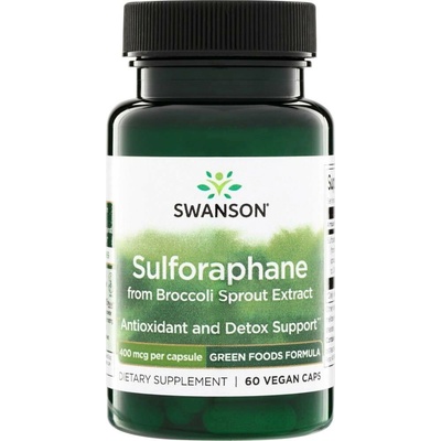 Swanson Sulforafan Brokolicové Klíčky 400 mcg 60 kapslí