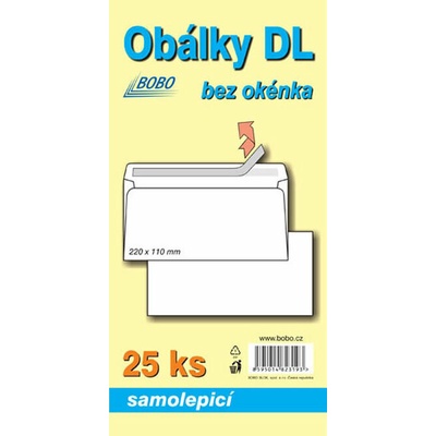 Obálky DL samolepiace (bal. 25ks)