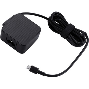 Image 1 of ASUS Оригинално зарядно за лаптоп ASUS 45W Type-C - Черно (ASUS-P-90XB06XN-MPW000)