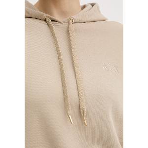 Giorgio Armani суичър с качулка дамски от памук (XW001744.AF14284)