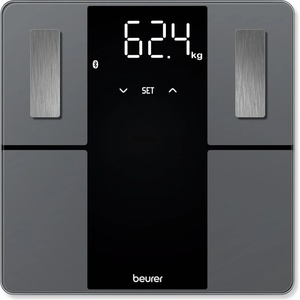 Beurer BF 500 BT - диагностична везна за баня с Bluetooth, 180 кг, магически дисплей - черна