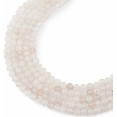 Koráliky z minerálu Jadeit biely 2mm brúsené - 18 cm
