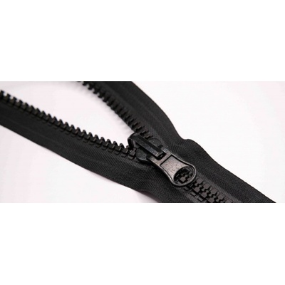 Extra silný kostený zips č.8 nedeliteľný s okrúhlym jazdcom - motorkársky - dĺžka 18 cm