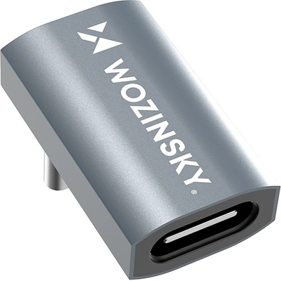 Wozinsky USB-C адаптер за устройства с USB-C порт - Wozinsky WPKF-01 Angled USB-C Male to USB-C Female Adapter 240W (тъмносив) (WPKF-01)