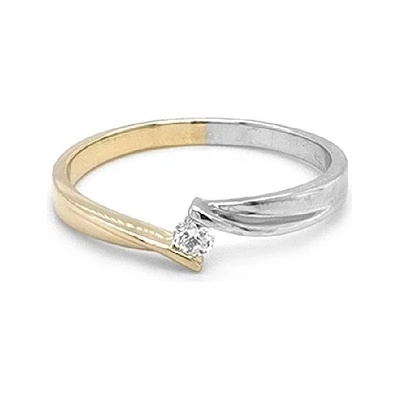 Beny Jewellery zlatý zásnubní s Diamantem 2011023