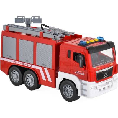 Wenyi Toys Пожарен камион Wenyi - Със светлинни и звукови ефекти, 1: 10 (112573)