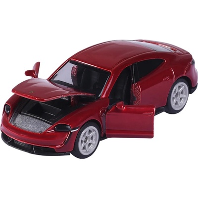 Majorette Porsche Taycan Turbo S červená 1:64
