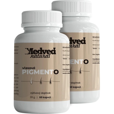 Medveď natural Pigmento 2 × 60 kapsúl