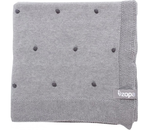 Zopa Detská Deka Dots Dark Grey