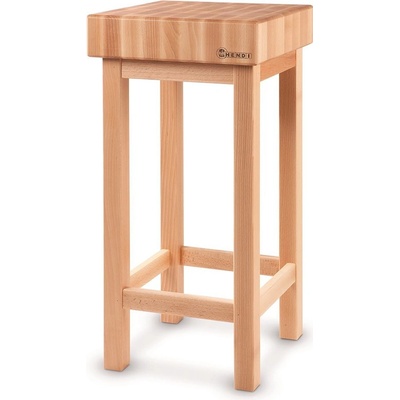 Dřevěný řeznický špalek s dřevěnou základnou, HENDI, 500x400x(H)150mm