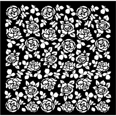 Stamperia Plastová šablona 18x18cm růže – Zboží Dáma