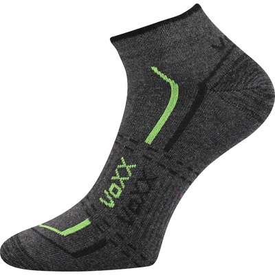 VOXX ponožky Rex 11 3 pár tmavě šedá melé