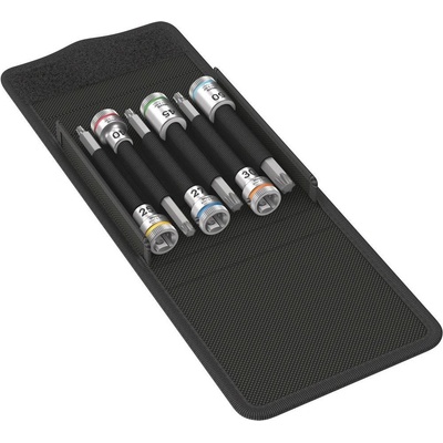 Wera 8740 B HF sada vložiek zástrčného kľúča so špirálovou drážkou 3/8 10 mm 6-dielna 05003185001