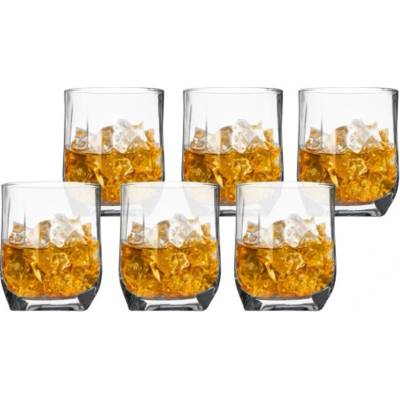 LAV Sklenený pohár WHISKEY 6ks 9,5x7,4 cm 320 ml