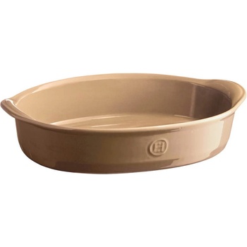 Image 1 of Emile Henry 35 х 23 см керамична овална тава в цвят капучино emile henry