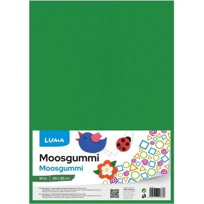 Moosgummi Luma A4, zelená, 10ks