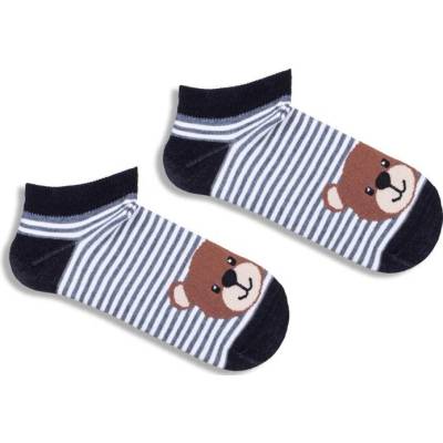 Milena detské členkové ponožky čierne