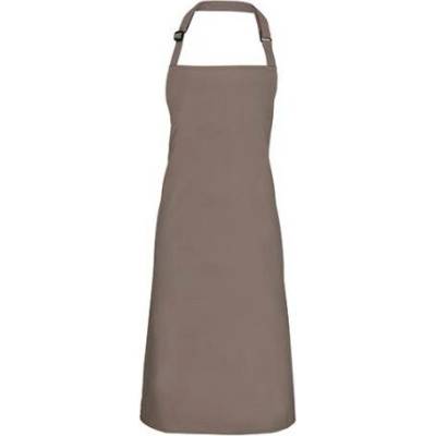 Premier Workwear Klasická zástěra za krk PR150 Mushroom Pantone 410 72x86cm