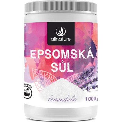 Allnature Epsom Salt Lavender kúpeľová soľ 1000 g