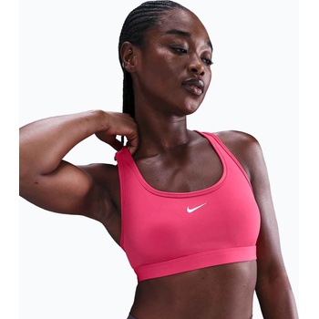 Nike Спортен сутиен Nike Swoosh Light Support rush pink/white