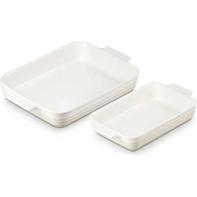 Le Creuset Форми за печене Le Creuset правоъгълни бежови 2 бр (79033007160000)