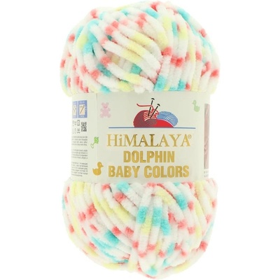 Himalaya Dolphin Baby Colors 80415 biela červeno modré bodky