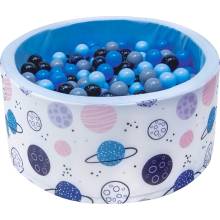 Welox Suchý bazén s loptičkami 90 x 40 cm fun - planéty, modrý