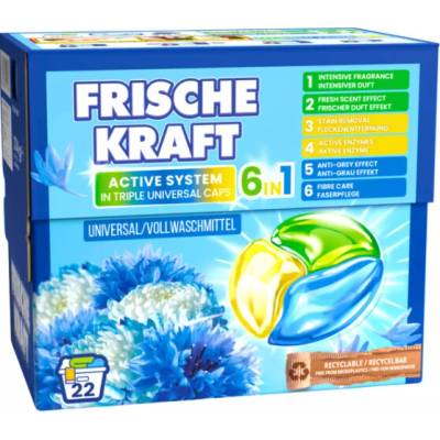 Frische Kraft 6v1 kapsule na pranie Univerzálne 22 PD