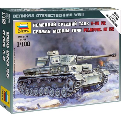 Zvezda Wargames WWII tank 6251 Panzer IV Ausf.H 32-6251 1:100