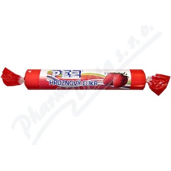 PEZ Hroznový cukor s vit.C jahoda 39 g