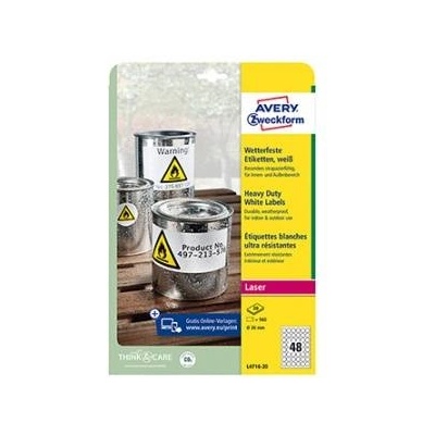 Avery Zweckform ETHYK. ZF 4716 SR. 30 A4 20 ARK. LABEL - L4716-20