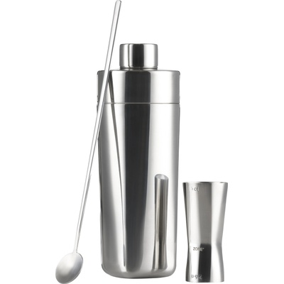 Zone Комплект за коктейли ROCKS, комплект от 3 бр. , сребърен, неръждаема стомана, зона Дания (ZO34131)