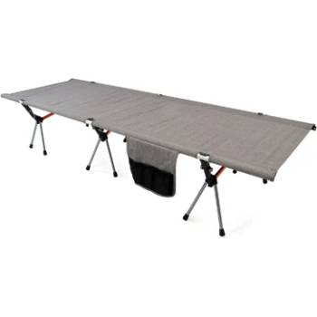 BasicNature Къмпинг легло повдигнато 190 см, сиво (591515)