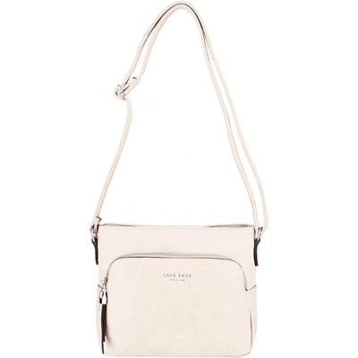 KATHY dámska crossbody koženková kabelka Béžová