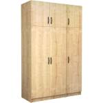 TopMebel Трикрилен гардероб Victoria TopMebel с шкаф в цвят дъб 150x60x240cm - topmebel - 952,29 лв