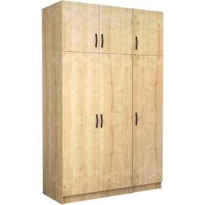 TopMebel Трикрилен гардероб Victoria TopMebel с шкаф в цвят дъб 150x60x240cm - topmebel - 952,29 лв