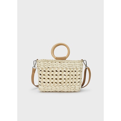 Mayoral kabelka proutěná s dřevěnou rukojetí béžová