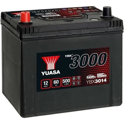 YUASA 60Ah 500A left+ (YBX3014)